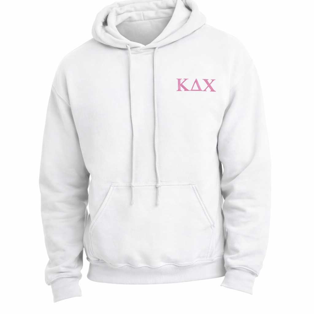Letters Embroidered Hoodies Gildan