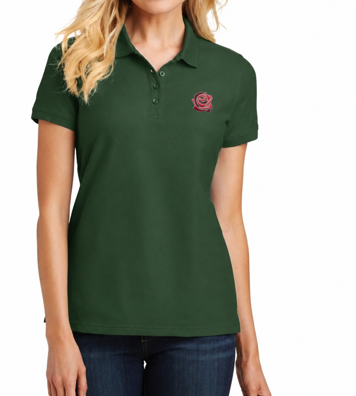 Mosaic Rose Polo Port Authority
