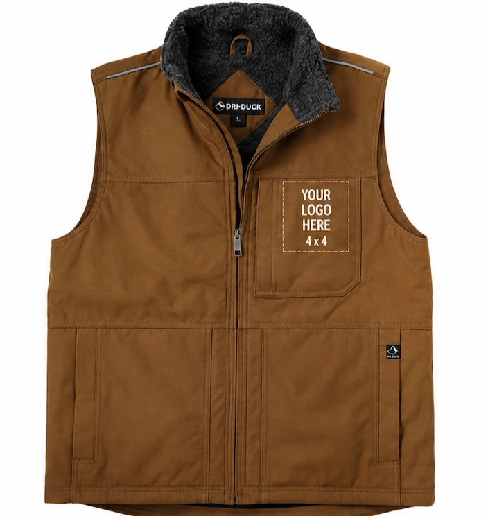 Custom Logo Embroidered Vest Dri Duck